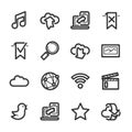 Internet and wedsites icons Ã¢â¬â Bazza series Royalty Free Stock Photo